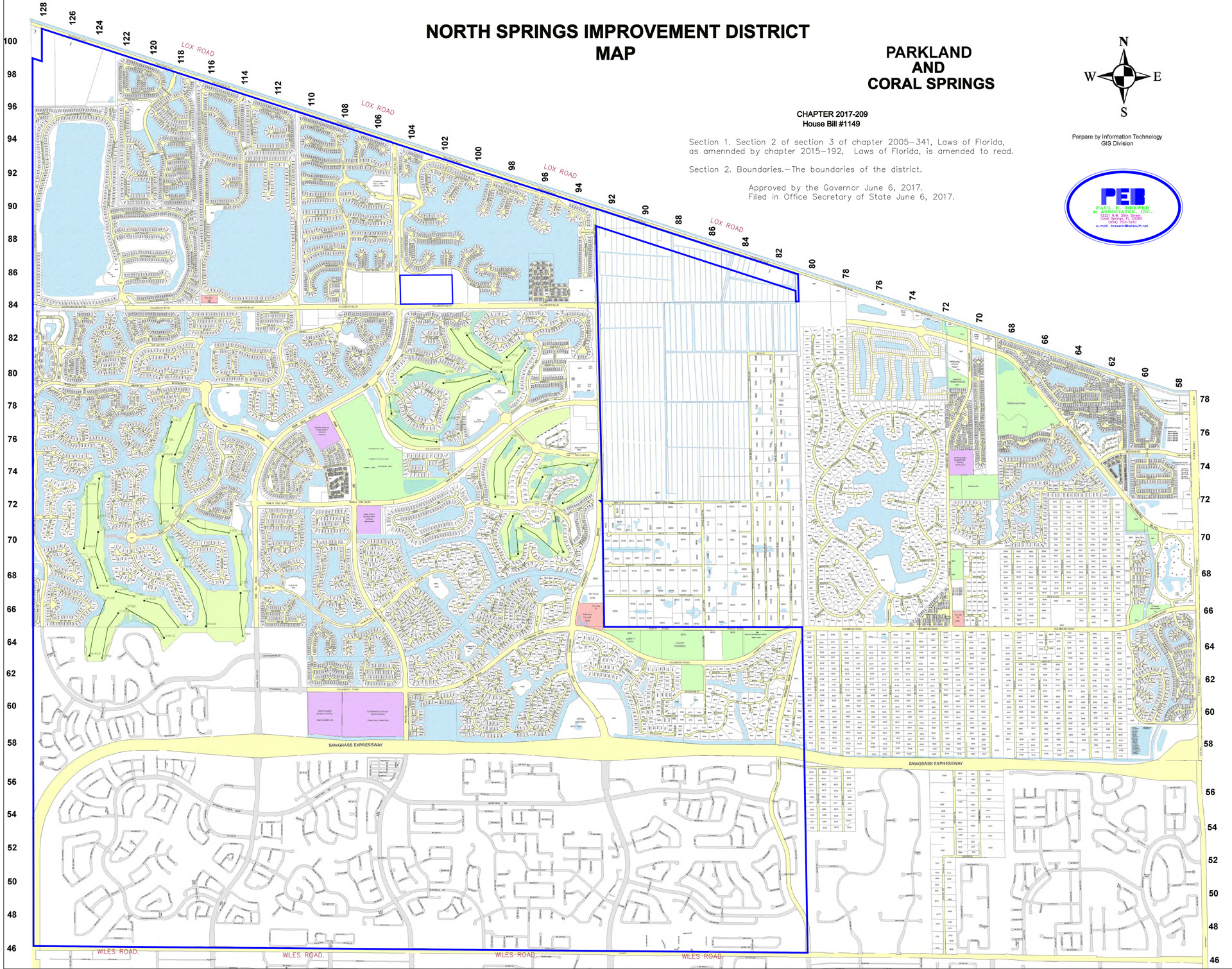 parkland coral springs map